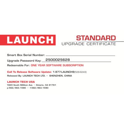 1 YR SOFTWARE UPDATE: STANDARD