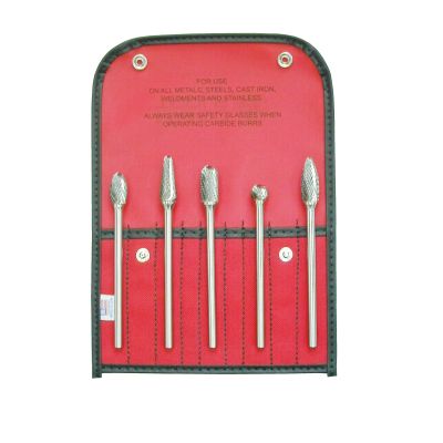 5 PC 1/4 X 4 IN LONG BURR SET