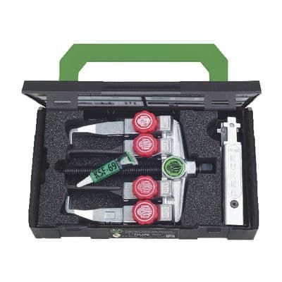 UNIVERSAL 2-JAW PULLER SET WITH STANDARD AND SLENDER QUICK ADJUSTING JAWS