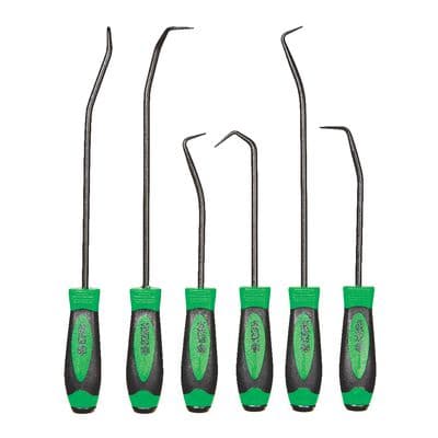 6 PIECE HOOK AND PICK SET - GREEN