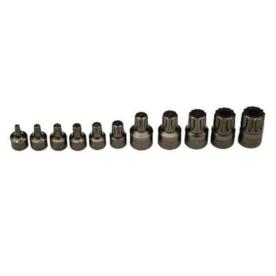 11 PIECE 1/4" AND 3/8" DRIVE TRIPLE SQUARE DRIVER SET