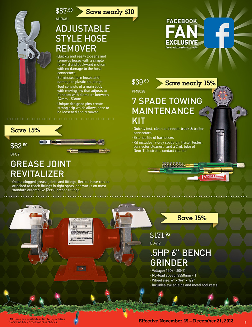 Matco Tools 2013 Holiday Gift Guide