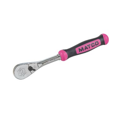 3/8" DRIVE 8" EIGHTY8 TOOTH FIXED RATCHET WITH ERGO HANDLE - PINK | Matco Tools