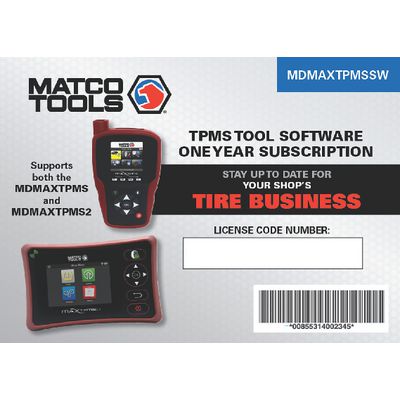 MDMAXTPMS ANNUAL UPDATE | Matco Tools