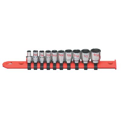 1/4" DRIVE 10 PIECE SAE 6 POINT CHROME SOCKET SET | Matco Tools