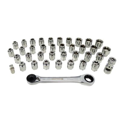 38 PIECE LOW PROFILE SOCKET SET | Matco Tools