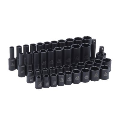 42 PIECE 3/8" DRIVE METRIC AND SAE 6 POINT ADV STANDARD AND DEEP IMPACT SOCKET SET | Matco Tools