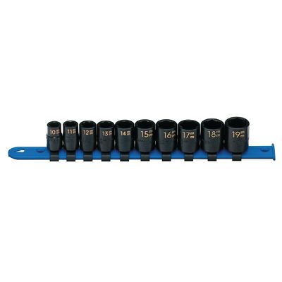 3/8" DRIVE 10 PIECE METRIC 6 POINT IMPACT SOCKET SET | Matco Tools