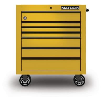 35" x 25" SINGLE-BAY 2s SERIES TOOLBOX (HIGH-OCTANE YELLOW/BLACK)