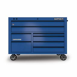 55" x 25" DOUBLE-BAY 2s SERIES TOOLBOX (SAPPHIRE BLUE/BLACK)