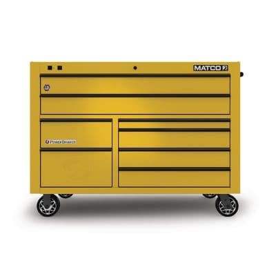 55" x 25" DOUBLE-BAY 2s SERIES TOOLBOX (HIGH-OCTANE YELLOW/BLACK)