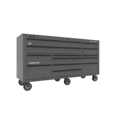 75" x 25" TRIPLE-BAY 2s SERIES TOOLBOX (SILVER VEIN/BLACK)