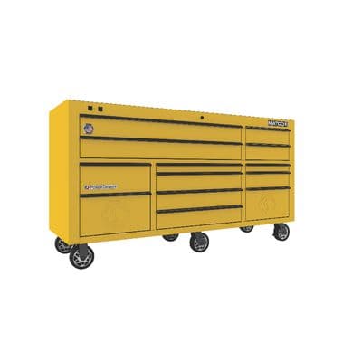 75" x 25" TRIPLE-BAY 2s SERIES TOOLBOX (HIGH-OCTANE YELLOW/BLACK)