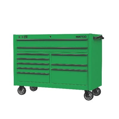 4S DOUBLE BAY 25" TOOLBOX SCREAMIN' GREEN™ PAINT WITH BLACK TRIM