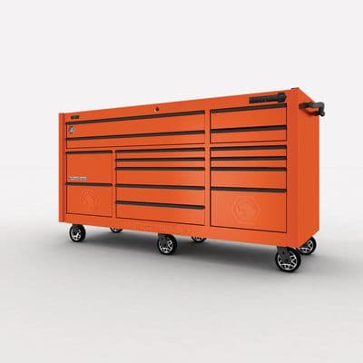 79" x 28" TRIPLE-BAY 4s SERIES TOOLBOX (TALON ORANGE/TACTICAL BLACK)