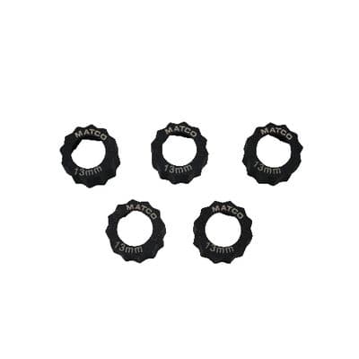 5 PIECE 13MM HEX GRIP EXTRACTOR RING