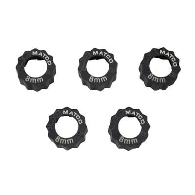 5 PIECE 8MM HEX GRIP EXTRACTOR RING