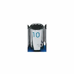 1/4" DRIVE 10MM METRIC 12 POINT CHROME SOCKET