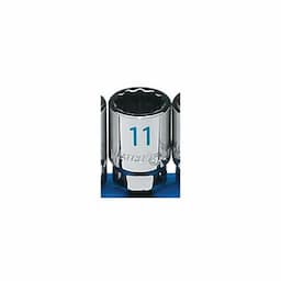 1/4" DRIVE 11MM METRIC 12 POINT CHROME SOCKET