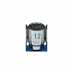 1/4" DRIVE 12MM METRIC 12 POINT CHROME SOCKET