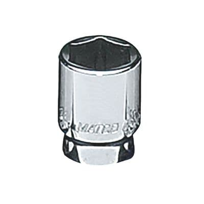 1/4" DRIVE 15MM METRIC 6 POINT CHROME SOCKET