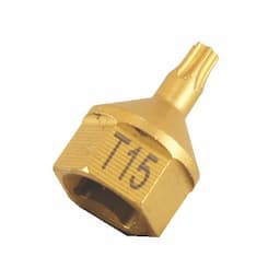 1/4" T15 1 PIECE HEX TORX SOCKET BIT