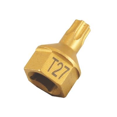 1/4" T27 1 PIECE HEX TORX SOCKET BIT