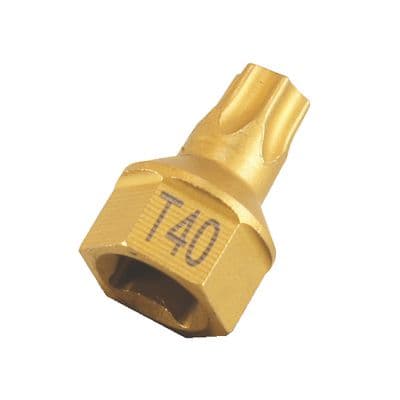 1/4" T40 1 PIECE HEX TORX SOCKET BIT