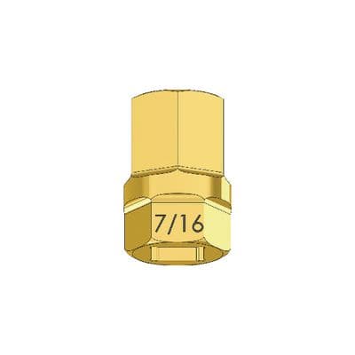 1/4" X 7/16" HEX 1 PIECE SOCKET