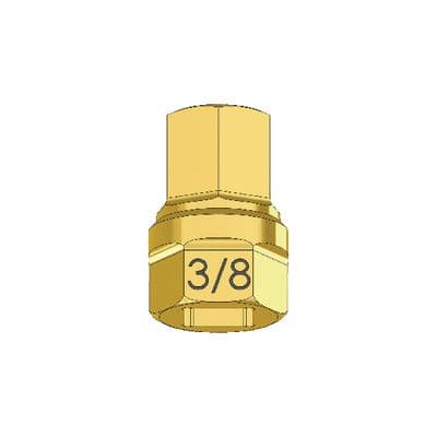 1/4" X 3/8" HEX 1 PIECE SOCKET