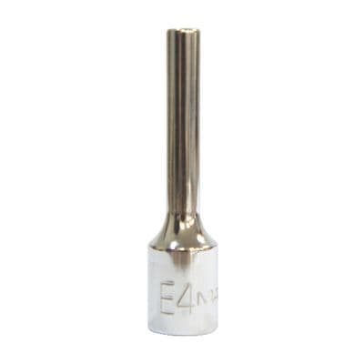1/4" DRIVE E4 CHROME SOCKET