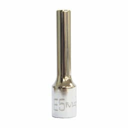 1/4" DRIVE E5 CHROME SOCKET