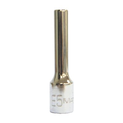 1/4" DRIVE E5 CHROME SOCKET