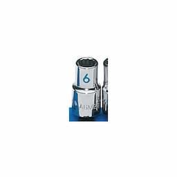 1/4" DRIVE 6MM METRIC 12 POINT CHROME SOCKET