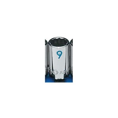1/4" DRIVE 9MM METRIC 12 POINT CHROME SOCKET