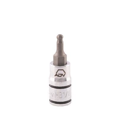 1/4" DRIVE SAE HEX BALL BIT SOCKET - 1/8"