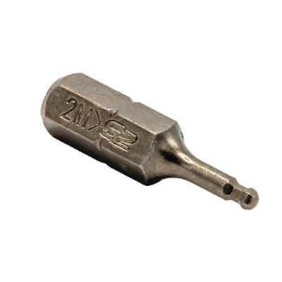 1/4"X1" 2MM BALL HEX BIT