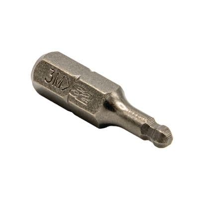 1/4"X1" 3MM BALL HEX BIT