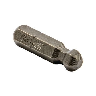 1/4"X1" 6MM BALL HEX BIT