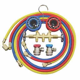 R134A BRASS GAUGE SET