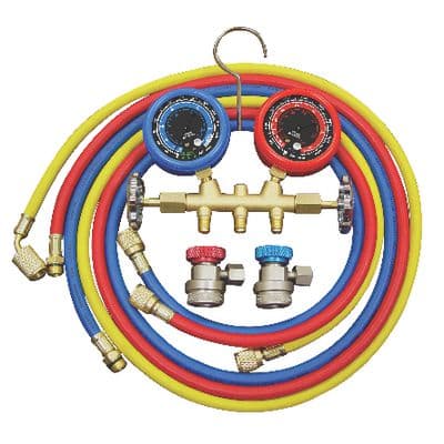 R134A BRASS GAUGE SET