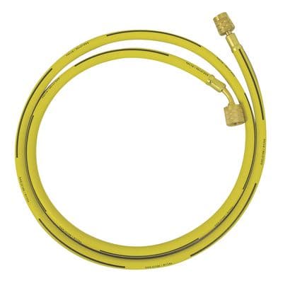 72" R134A YELLOW HOSE WITH SHUT-OFF VALVE