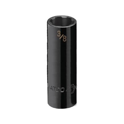 1/4" DRIVE 3/8" SAE 6 POINT DEEP PRO NON-SLIP IMPACT SOCKET