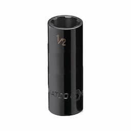 1/4" DRIVE 1/2" SAE 6 POINT DEEP PRO NON-SLIP IMPACT SOCKET