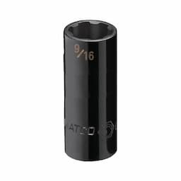 1/4" DRIVE 9/16" SAE 6 POINT DEEP PRO NON-SLIP IMPACT SOCKET
