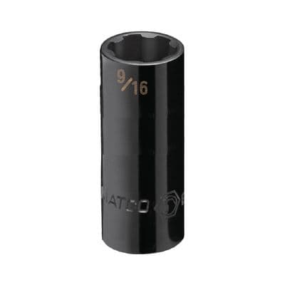 1/4" DRIVE 9/16" SAE 6 POINT DEEP PRO NON-SLIP IMPACT SOCKET