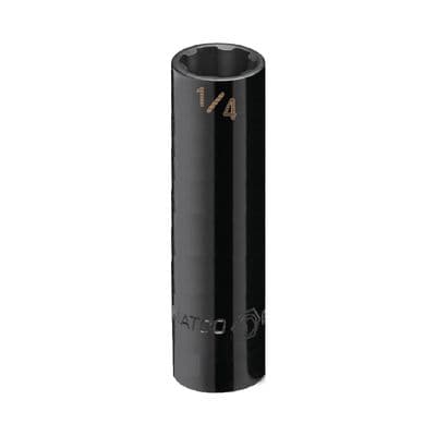 1/4" DRIVE 1/4" SAE 6 POINT DEEP PRO NON-SLIP IMPACT SOCKET