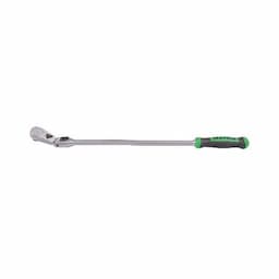 1/4" DRIVE 13¾" EIGHTY8 TOOTH LOCKING FLEX RATCHET WITH ERGO HANDLE - GREEN