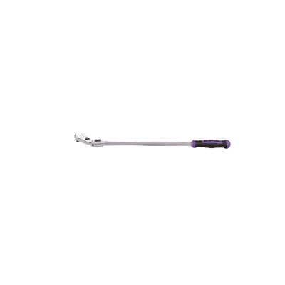 1/4" DRIVE 13-3/4" EIGHTY8 TOOTH LOCKING FLEX RATCHET WITH ERGO HANDLE - PURPLE