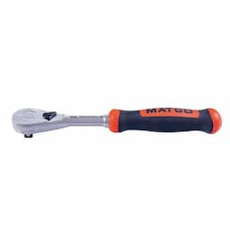 1/4" DRIVE 6-1/2" EIGHTY8 TOOTH FIXED RATCHET WITH ERGO HANDLE - ORANGE